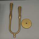 Cast Iron Candelabra, Antique Brass Metal Candlestick Holder, Elegant Wedding & Event Candle Stand, Vintage Decorative Candelabra for Home & Dining Room (Golden)