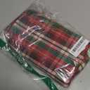 Tegeme Set of 12 Christmas Gingham Cloth Napkins 18 x 18 Inches Checkered Plaid Dinner Napkins Washable Polyester Fiber Stain Resistant for Holiday Xmas Party