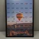 JCJMY 16.5x23.4 A2 Picture Frame Black with 11.7x16.5 A3 Mat, Display Photo 11.7x16.5 with Mat or 16.5 x 23.4 Without Mat, Wall Hanging Large Frame with Plexiglass, Black