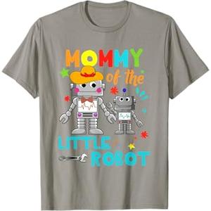 Mommy of Little Robot Birthday Family Shirts Matching T-Shirt, Men, S