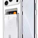 Shields Up Designed for iPhone 17 Pro Max Case, Minimalist Wallet Case with Card Holder, [Drop Protection] Slim Protective Cover for Apple iPhone 17 Pro Max 6.9 inch - Clear