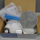 Electric Spin Scrubber, Bathroom Shower Electric Scrubber for Cleaning Tub/Tile/Floor/Sink/Window, Power Cleaning Brush Rechargeable Cordless with 4 Replaceable Cleaner Brush Heads (01 Classic Grey)