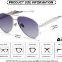 Oversized Aviator Sunglasses for Women Men 70s Trendy Sardine Big Sun Glasses Gold Metal Frame Shades