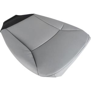 WFLNHB Driver Side Bottom Seat Cover Gray Artificial Leather Replacement for E150 E250 E350 E450 E550 2002-2008