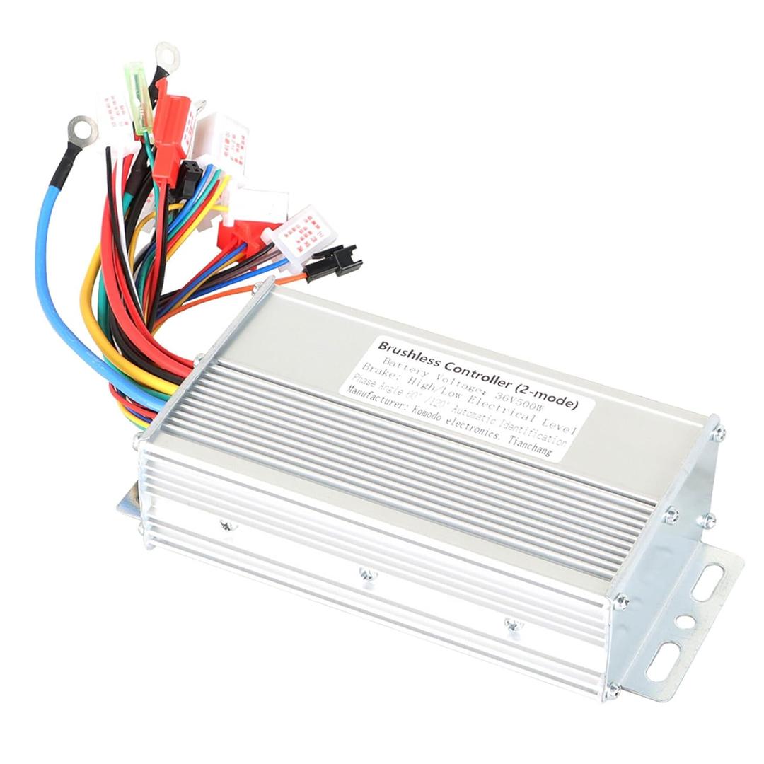 WFLNHB 36V 500W Brushless Electric Motor Speed Square Wave Controller(2-Mode) Replacement for Electric Bicycle Scooter