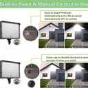 180W Outdoor LED Flood Light Dusk to Dawn with Knuckle, 25200LM 1500W Equivalent, 100-277V 5000K Daylight, ETL Commercial LED Flood Light Fixture, Outdoor Security Lighting for Landscape/Parking Lot