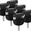 Quick Release Thumb Screw for Jeep Wrangler JK 2007-20018, JL 2018-2022 & Gladiator JT - Billet Aluminum Hard Top Fastener with Integrated D Ring (Black)