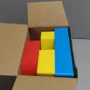 Cartoon One Letter LED Lights, Toy Inspire 8.9 Inch Battery Powered LED Marquee Letters Lights Sign for 1 Year Old First Birthday Party Supplies Table Centerpieces Photo Prop Decor (Rainbow)