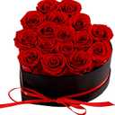 Forver Preserved Roses in a Box, Flowers for Her,Eternal Roses Preserved Flowers for Delivery Prime Birthday, Mothers' Day, Valentine's Day, Christmas (Red, 16 Roses)