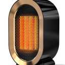 Indoor Electric Portable Space Heater, 1200W Personal Desk Heater, Fast Quiet Heating Ceramic for Large Room,Bedroom and Office Use