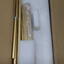 24in Gold Sputnik Chandelier 9-Light Starburst Chandelier Light Fixture Solid Metal Mid-Century Modern Satellite Light Fixture for Dining Room Bedroom Bathroom Entryway Kitchen Island