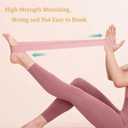 Resistance Bands for Leg Exercises, for Pilates, Yoga Fitness, Stretching, Strength Training, Purple(50LB)