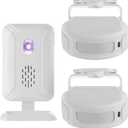 Meichoon Motion Sensor Alarm Wireless Detector Home Security Alert System Doorbell for Front Door Indoor Room Entry Driveway Mailbox with 2 Sensor and 1 Receiver