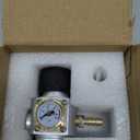 LUCKEG Soda Gas Regulator Mini Keg Charger T21x4 Beer Soda Gas Regulator 0-90PSI for Soda Maker Sparkling Water Beer Soda Bottle Soda Canister