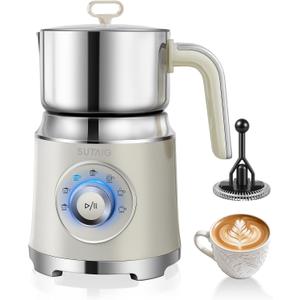 Milk Frother, 27oz All-in-1 Milk Steamer and Frother for Coffee, Variable Froth Thickness, Hot & Cold Foam Milk Warmer with Temperature Control