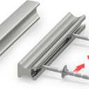 homdiy 10 Pack Adjustable Brushed Nickel Cabinet Pulls 1" to 4" (25-102mm) Adjustable Hole Distance Drawer Pulls