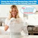2 x XANGNIER 3 Pack No Scrub Oven Rack Cleaning Bags 23.7*15.7 in,No Cleaner Included,Simple to Use,No Messy Hands Reusable Leakproof Soaking Cleaner Bags for Removable Metal Rack,BBQ Grills,Grill Grate