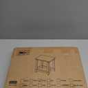 Weatherproof Outdoor Side Table, HDPE Small Outdoor Table for Adirondack, 16.6-Inch Patio Square End Tables for Garden, Backyard, Porch, Deck, Balcony, Poolside (Grey)