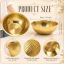 2 Pcs Large Gold Hammered Stainless Steel Beverage Tub 15.35x5.12 Inch, 16.4 Qt Leak-proof Ice Bucket for Parties, Champagne Wine Chiller Bowl, Luxury Drink Cooler for Wedding, Mimosa Bar