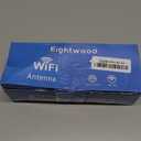 Eightwood WiFi 6E Tri-Band Antenna 6GHz 5GHz 2.4GHz Gaming WiFi Antenna Magnetic Base with 6.5ft Extension Cable for PC Desktop Computer PCIe WiFi 6E Card, Router