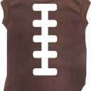 Petitebella Rugby Print Puppy Dog Shirt (Brown, Large)