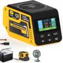 300W Voltage Regulator Compatible with Dewalt 20V Battery, Converter 2-30V Output, PD3.1 140W Type-C, 15W Wireless Magnetic, 18W Type-A Charging, XT60 and Cigarette Lighter Socket DIY Output