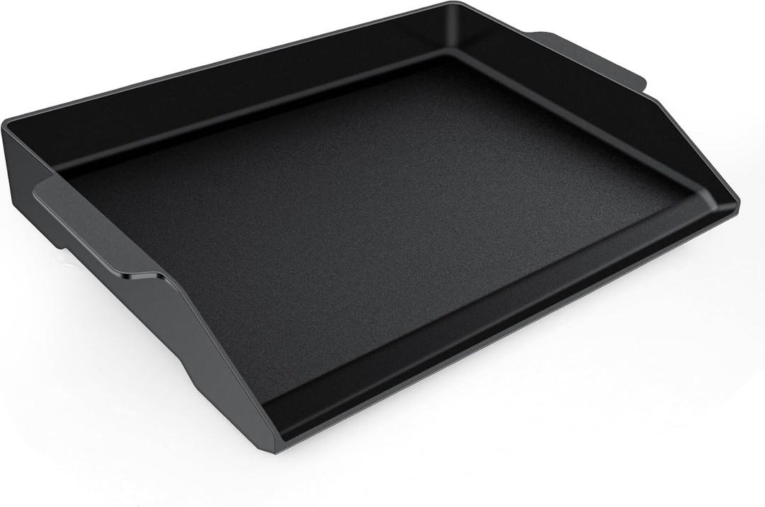 Universal Cast Iron Griddle 23" X 16",Pre-Seasoned Nonstick Coating Stovetop Griddle For All Gas Grills And 4 Burner Range Oven,Cast Iron Grill Pan for Stove Top With Extra High Sidewalls