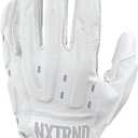 Nxtrnd G3 Pro Padded Football Gloves, Sticky Padded Receiver & Lineman Gloves (Medium)