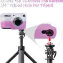 Easy Hood Camera Case for Kodak PIXPRO FZ55, Soft Silicone Cover Anti-Scratch Slim Fit FZ55 DSLR Camera Sleeve Body Skin Travel Protective Case, White Pink