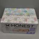 The Honest Company Comfort Dry Disposable Daytime Diapers for Sensitive Skin, Hypoallergenic, Above It All + All the Alpacas, Club Box Size Newborn 72 Count
