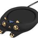 PUSEE Mug Warmer,Coffee Warmer for Desk Candle Warmer Auto Shut Off,Coffee Cup Warmer with 3 Temp Settings,Electric Beverage Warmer Plate for Coffee,Tea,Water Milk and Cocoa (Not Include Cup)