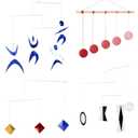 Set of 4X Montessori Mobile, Gobbi Mobile, Munari Mobile, Dancer Mobile, Octahedron, Mobile Bebe, Hanging Mobile, Montessori Materials