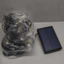 Solar Lights Outdoor Waterproof: ST38 50FT 15M Shatterproof Bulbs Patio Lights - Solar Powered & USB Charging- Remote Control 3 Light Modes Dimmable Solar Light - Camping Backyard Garden