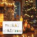 2 x Merry Christmas Card from Cat, Funny Christmas Card&Gift for Cat Dad Mom Parent, Unique Xmas Gift for Cats Lover and Cats Owner (#3)