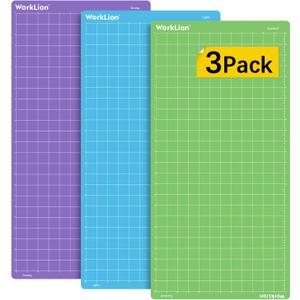 WORKLION Cutting Mat 12x24 for Cricut:Explore One/Air/Air 2/Maker Adhesive Variety StickyStandard,Light,Strong) Non-Slip Durable Mat Accessories