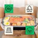 G-BOX Meal Prep Containers with Lids - 28 OZ | 50 Pack | 1 Compartment Food Containers with Lids [Meal Prep, Bento Box, Stackable, Reusable, Dishwasher Safe, Microwave Safe, Freezer Safe]