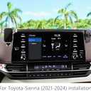 Car Phone Holder for Toyota Sienna 2021 2022 2023 2024 Auto Interior Accessories Best Cell Phones Mount Cellphone Mobile Cradle Charging Navigation GPS Bracket Screen Stand Vehicle Accessory