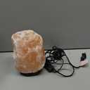 POHS 7 Inches,4-5 lbs, 100% Authentic Natural Himalayan Pink Salt Lamp, Hand Crafted Wooden Base, with on & Off Switch
