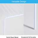 iPEGTOP Set of 6 Large (15.7 x 9.4 Inch) Kitchen Cabinet Organizer Shelf, Wire Freezer Storage Shelves Rack, Rustproof Steel Metal Shelf Riser for Dish Plates Pantry Cupboard Organization, White