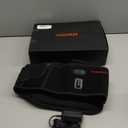 CUEHEAT Heated Waist Belt, Cordless Heating Pad for Low Back, Electrical Heating and Massage, Rechargeable Battery Powered (Dark Black, 45 inches)