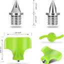 1/4 Inch Track Spikes, 100 Pieces Steel Track Shoe Spikes Replacements and Spike Wrench for Sports Running Track Shoes
