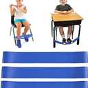 Chair Bands for Kids with Fidgety Feet, Alternative Seating in Classrooms, for Kids with Sensory ADHD ADD Autism and Sensory Needs (Blue-3)