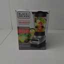 BLACK+DECKER PowerCrush Multi-Function Blender with 6-Cup Glass Jar, 4 Speed Settings, Silver
