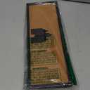 BENECREAT Rectangle Castle Pin Board Cork Board, 5.5x15inch Bulletin Display Board Wall Mounted Cork Board with Black Frame and White Beads for Brooch Pin Storage Display