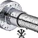 BRIOFOX Shower Curtain Rod 43-73 Inches, Rustproof and Non-Slip Spring Tension Rod for Window or Bathroom, Polished 304 Stainless Steel