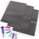 Make It Real Stamp to Reveal DIY Dot Posters, 1 Stamper per kit & 3 Dot Posters |Craft Kit, Artwork Activity, Girls & Kids Ages 6 Bunny, Frog, Panda