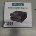 Battery Operated Electric Letter Opener - Letter Openers Envelope Slitter, Envelope Opener, Mail Opener, Universal Envelope Efficient Letter Opener Tool for Office, Home (White)