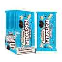 MrBeast Feastables Cookies & Creme Chocolate Bar, King Size, 10 Count, White Chocolate with Cookie Pieces, Fairtrade Cocoa, 2.1oz Each (EXP 12/10/26)