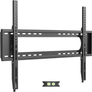 USX MOUNT Fixed TV Wall Mount for 65-120 inch Flat TVs up to 220 Lbs, Low Profile Wall Mount TV Bracket fits 16" 18" 24" 32" Stud Spacing, Max VESA 900x600mm for Most 100 98 90 85 86 inch