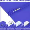 Two Pocket Folders, RAZCC 50 Pack Two Pocket with Prongs, 3 Prong Pocket Folders Letter Size, Paper Folders with Prongs for School Office Home Business, Assorted 5 Colors